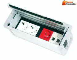Nead 12 Modül Kapaklı Masaüstü Priz Kutusu (Boş Kasa)